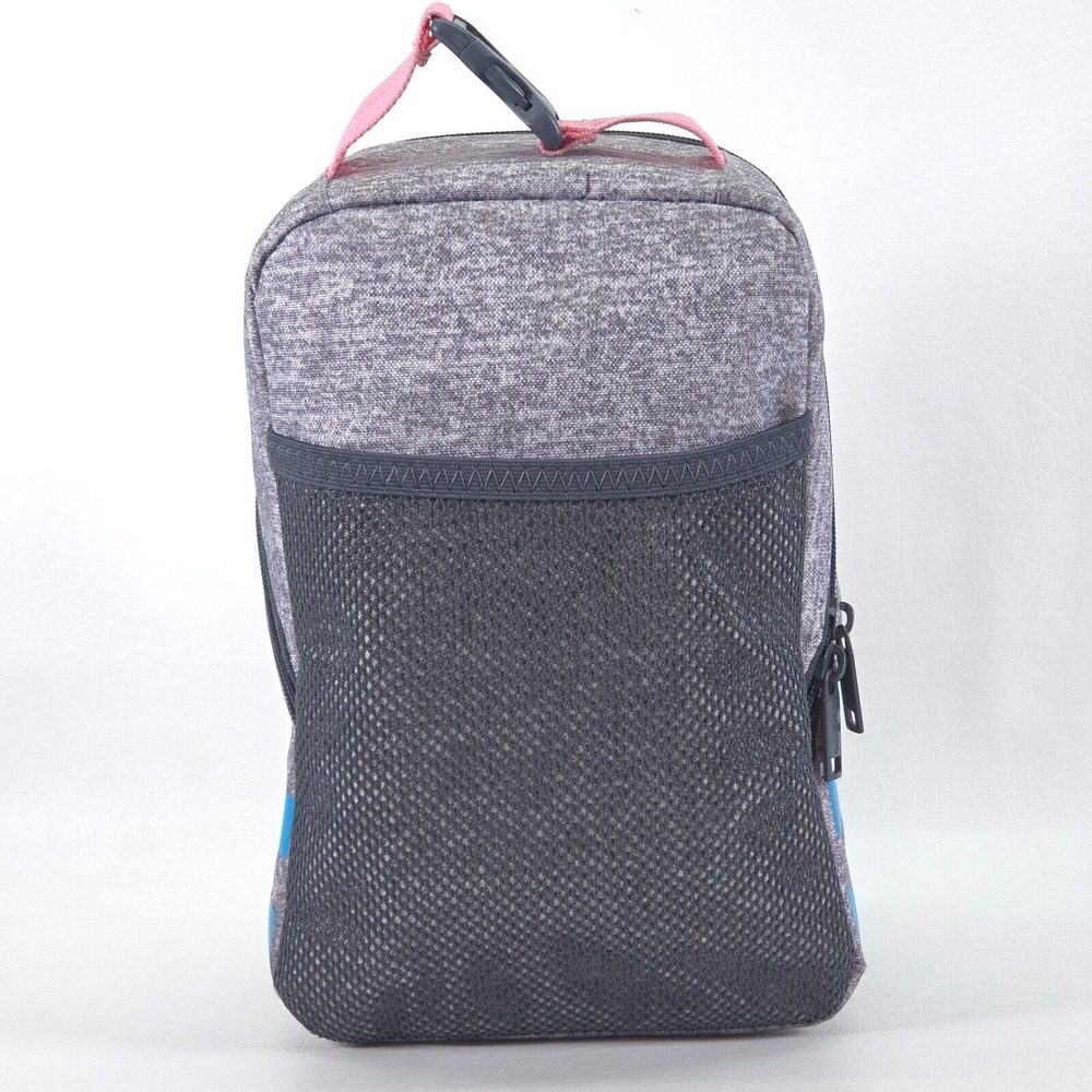 adidas Santiago‎ 2 Insulated Lunch Bag Gray Three Stripe Brand Full Zip Colorful - Picture 4 of 16